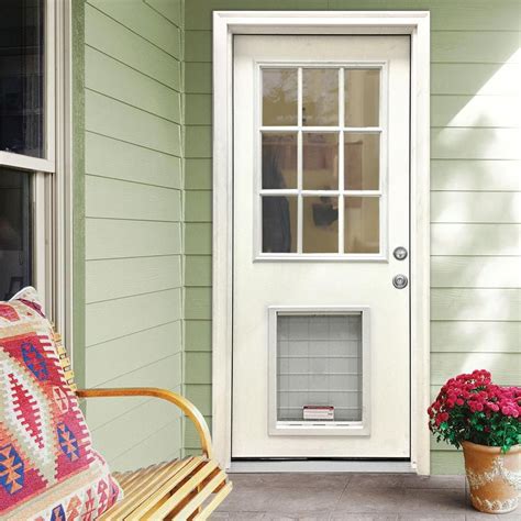 30 x 80 exterior door with dog door